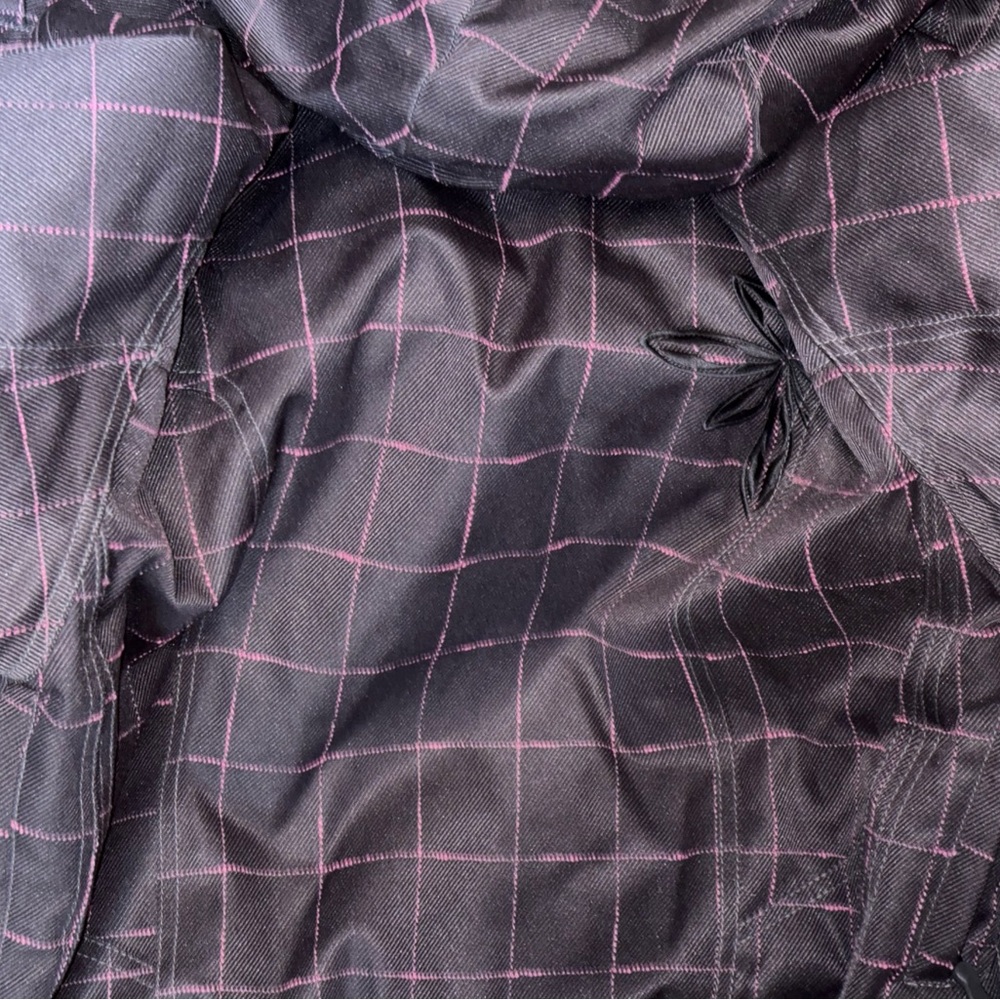 CASTLE SNOWMOBILE JACKET XL PINK AND BLACK PLAID CASTLE SNOWBOARDING COAT - Picture 7 of 14